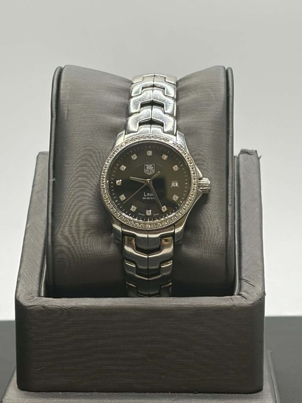 TAG Heuer Link WJF131A Quartz 27mm Diamond Dial\Bezel SS Watch SPB JA-367663